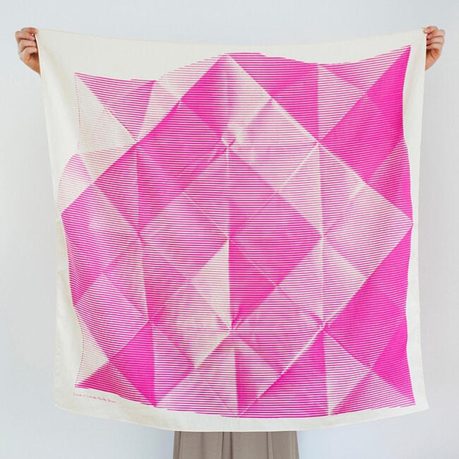 Furoshiki Folded Paper Pink