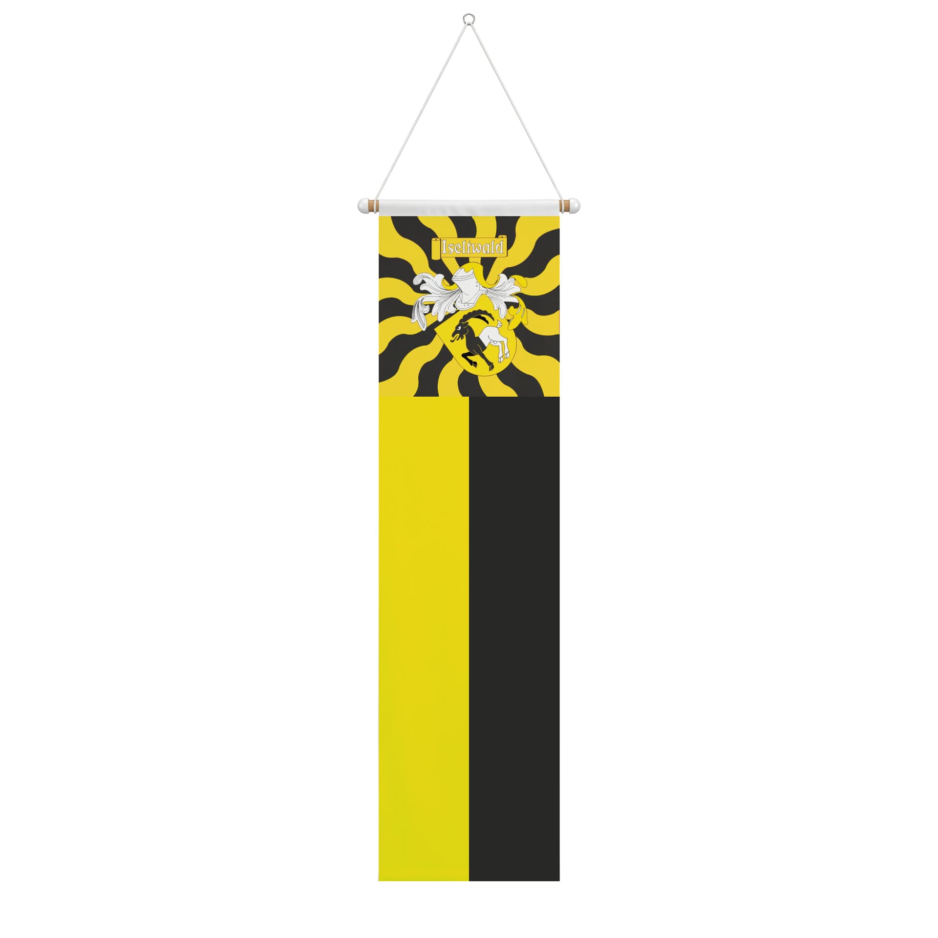 Fahne geflammt Gemeinde 3807 Iseltwald (BE) | 30 x 30 cm und Gr&ouml;sser - Bild 3