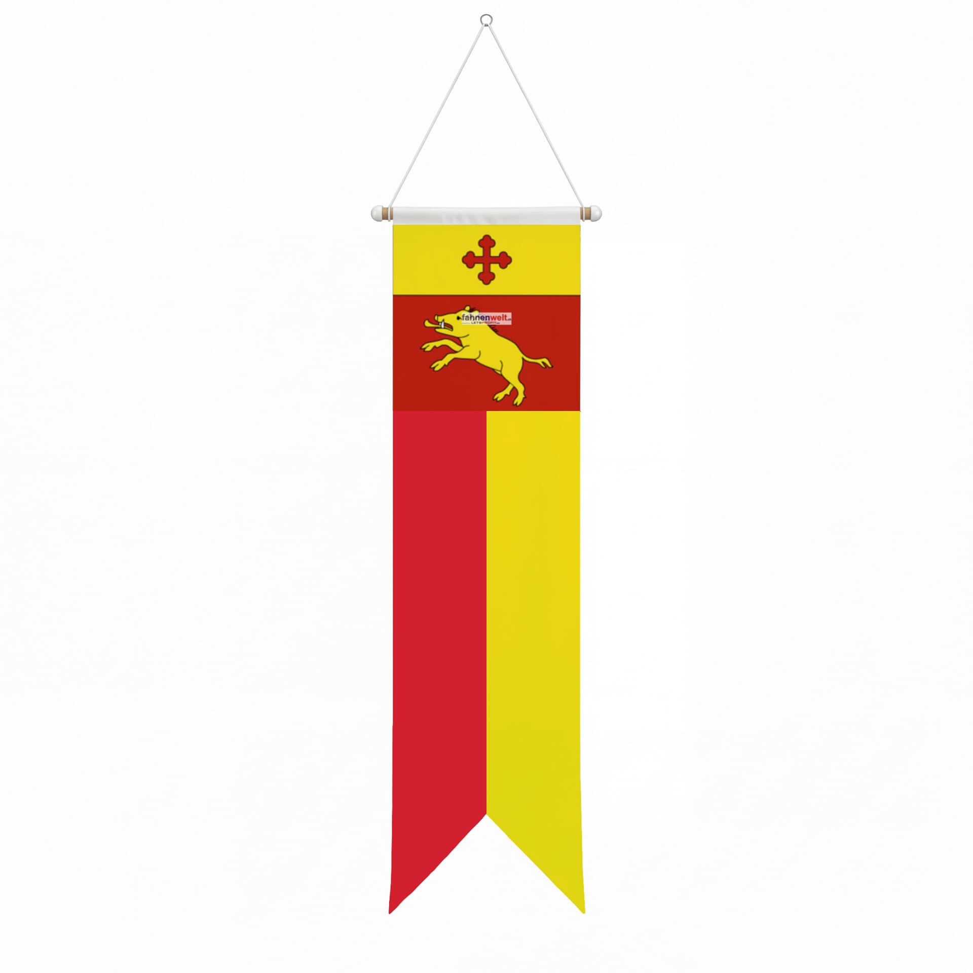 Fahne Gemeinde 1784 Courtepin Ehemalige Gemeinde (FR) | 30 x 30 cm und Gr&ouml;sser - Bild 3