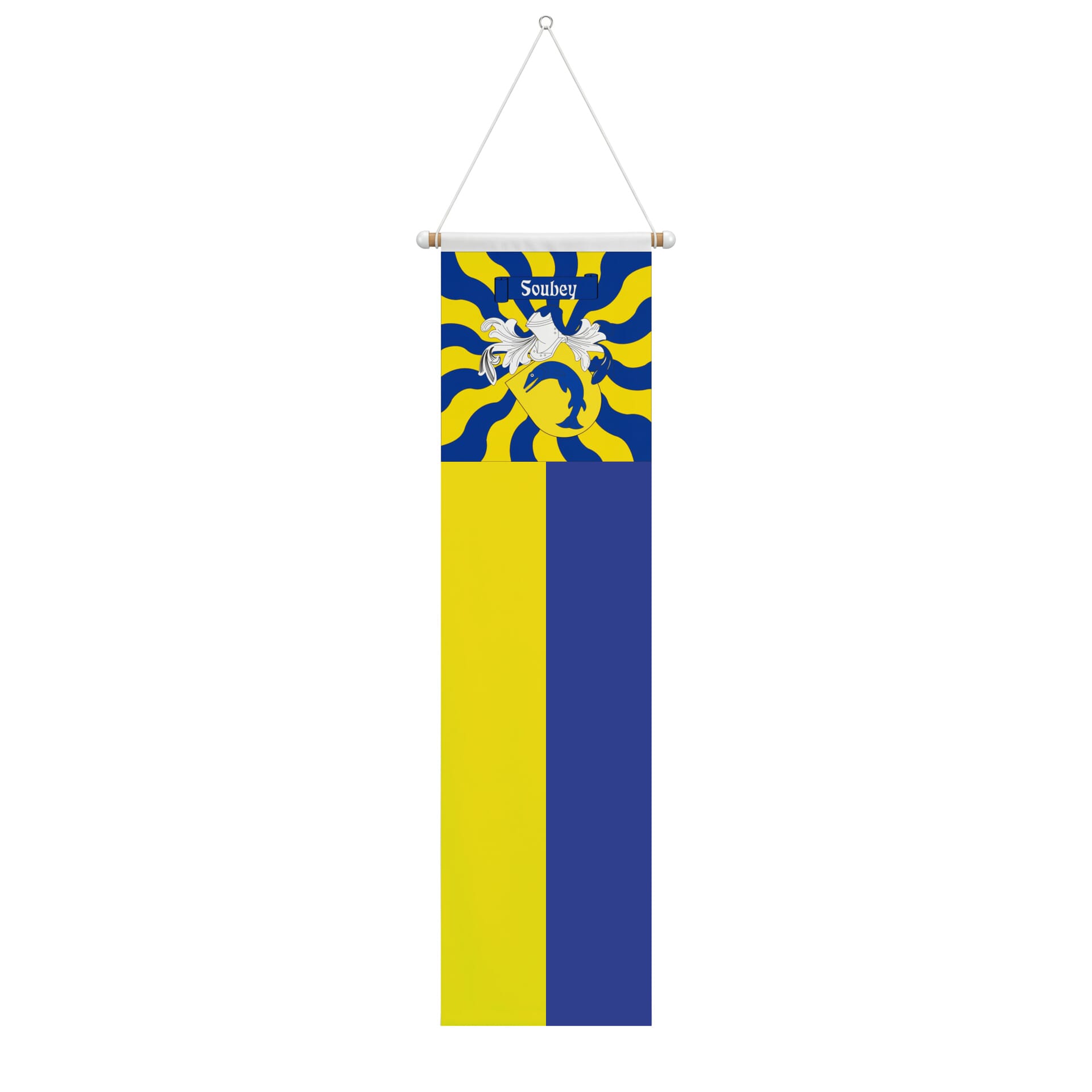 Fahne geflammt Gemeinde 2887 Soubey (JU) | 30 x 30 cm und Gr&ouml;sser - Bild 2