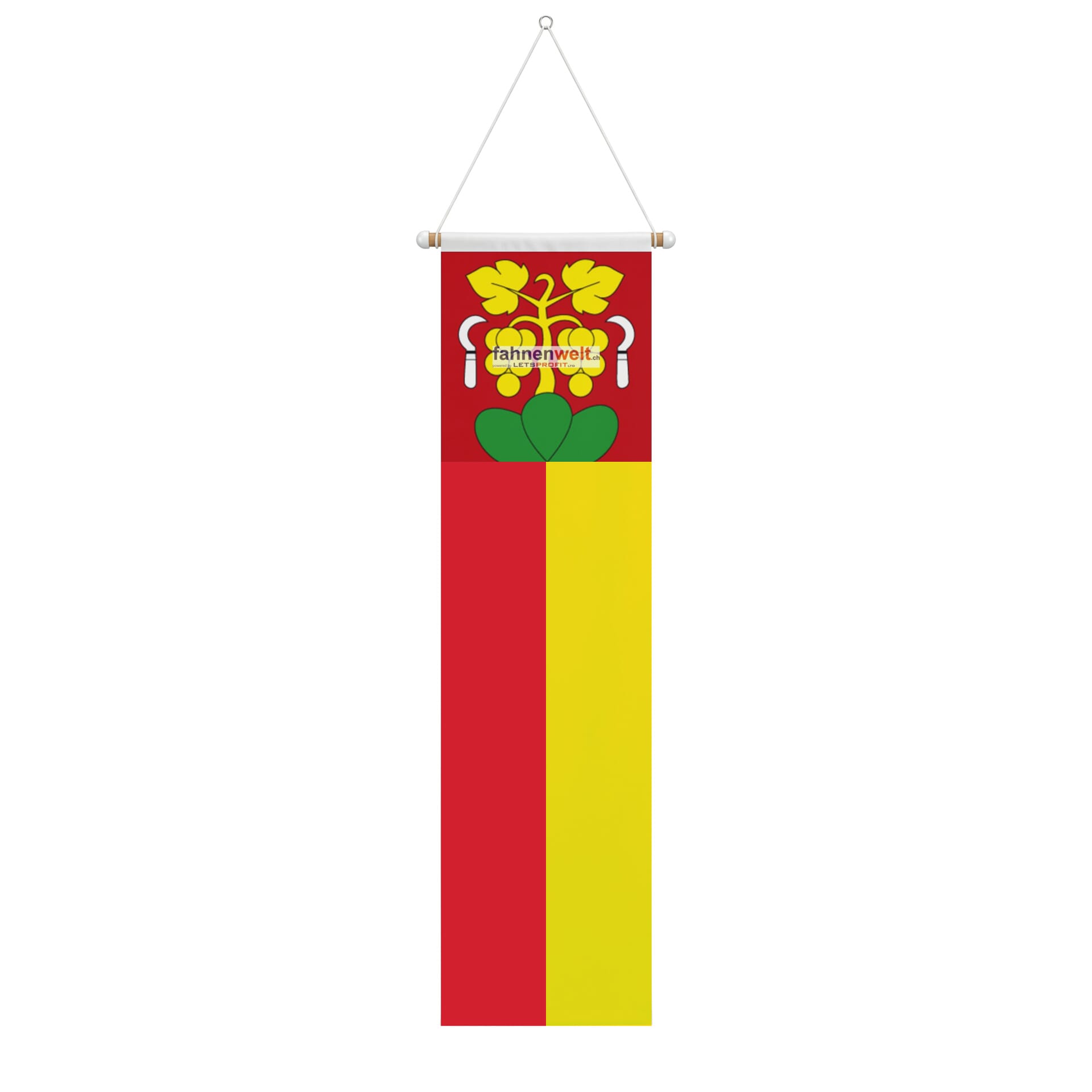 Fahne Gemeinde 2513 Twann Ehemalige Gemeinde (BE) | 30 x 30 cm und Gr&ouml;sser - Bild 2