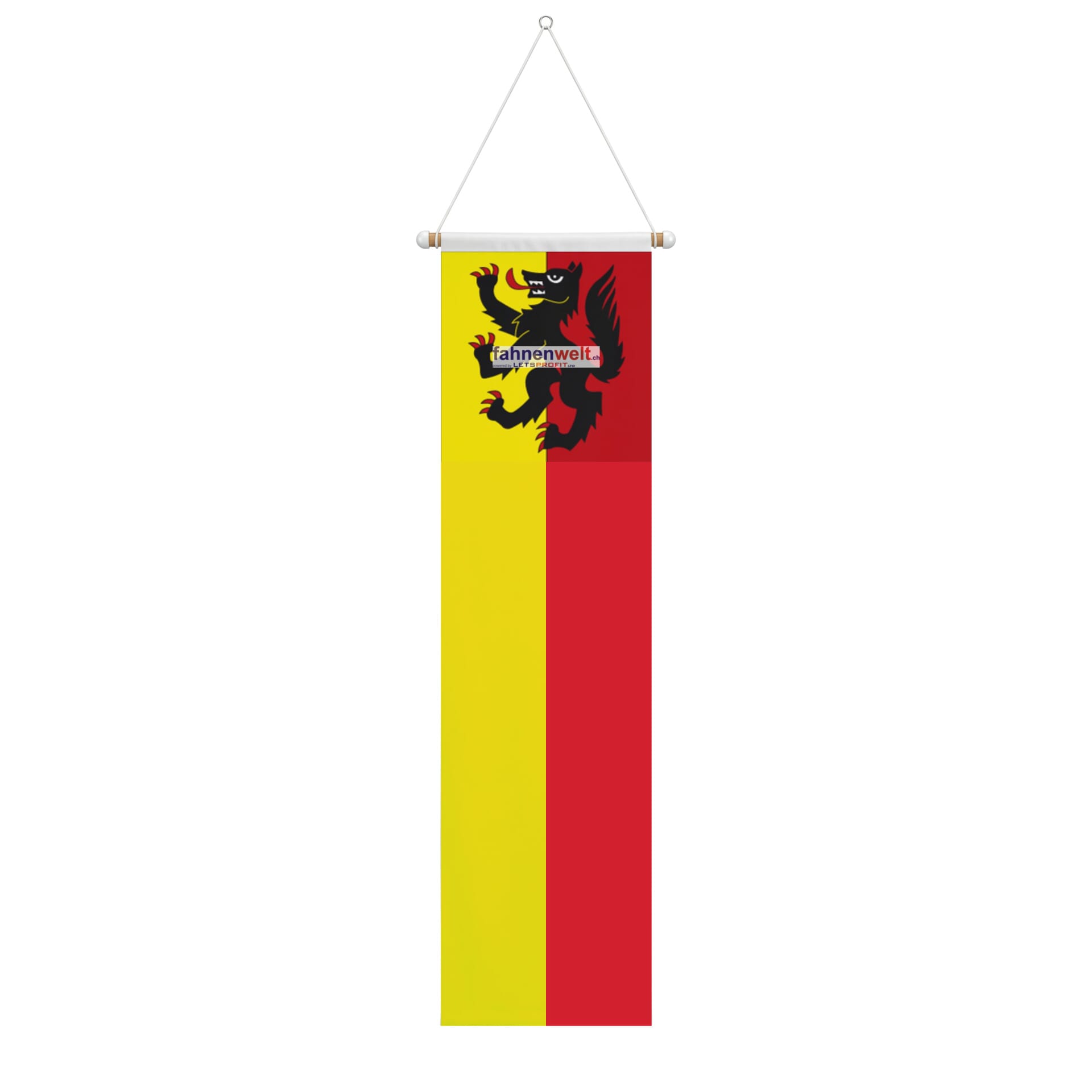 Fahne Gemeinde 2537 Vauffelin Ehemalige Gemeinde (BE) | 30 x 30 cm und Gr&ouml;sser - Bild 2