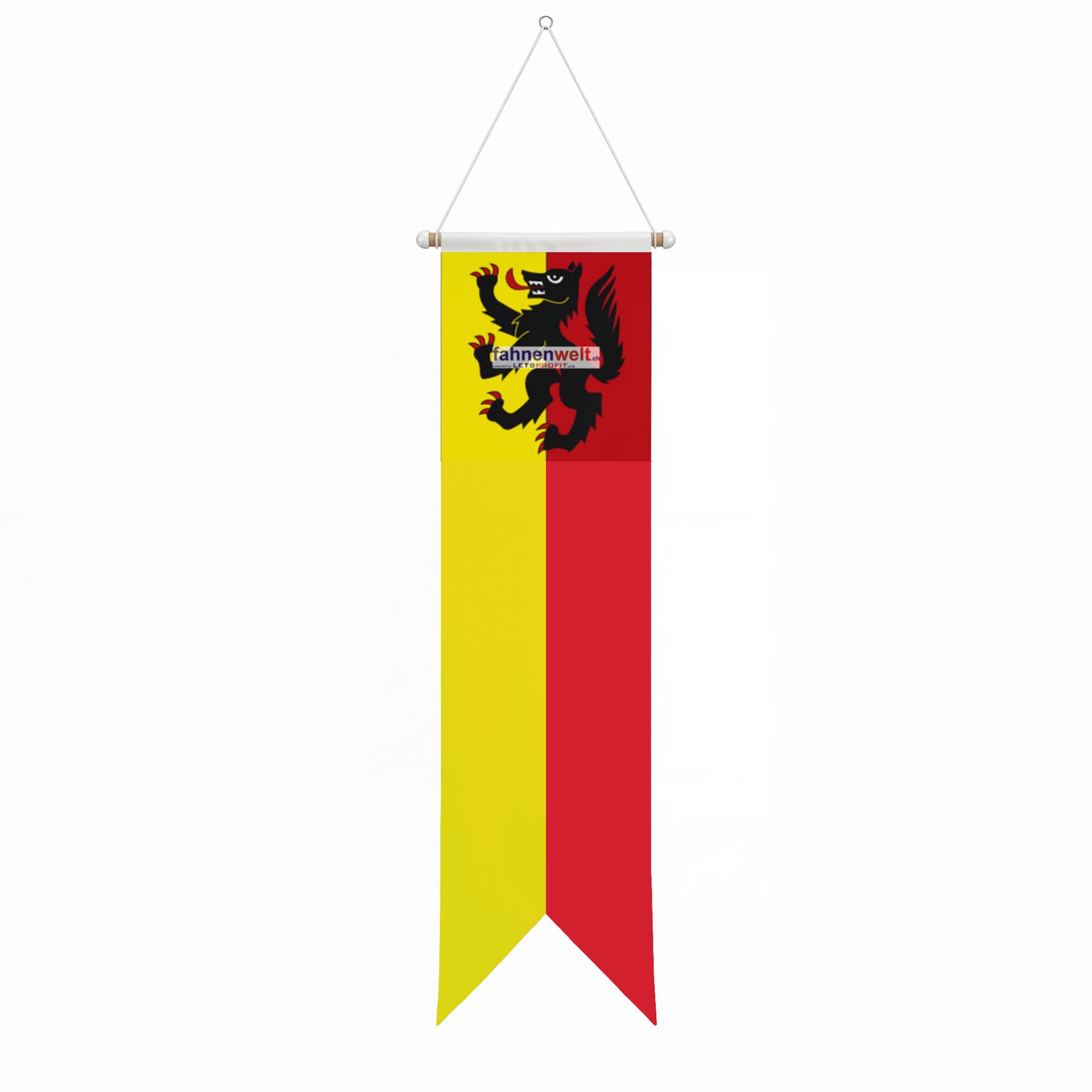 Fahne Gemeinde 2537 Vauffelin Ehemalige Gemeinde (BE) | 30 x 30 cm und Gr&ouml;sser - Bild 3
