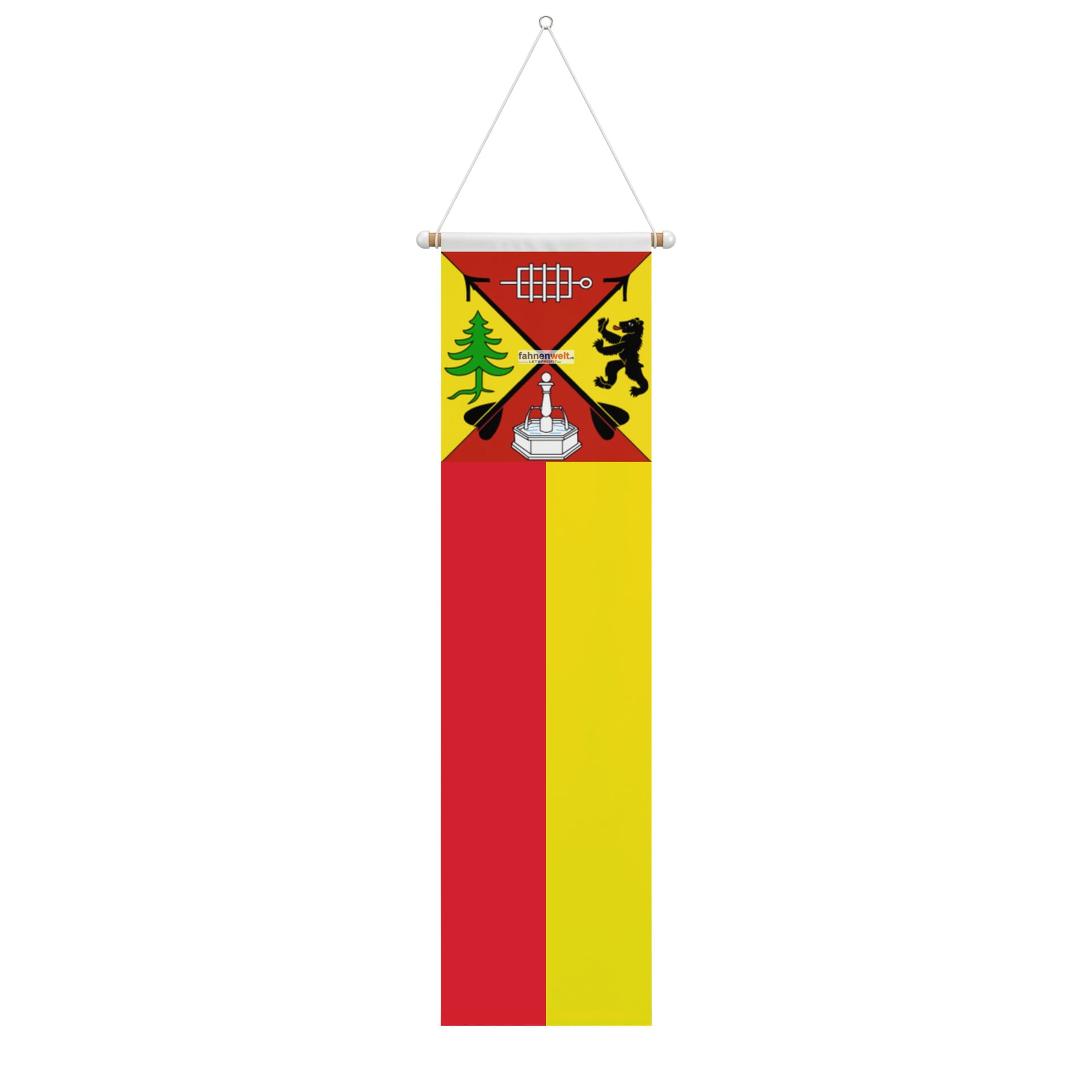 Fahne Gemeinde 1724 Le Mouret (FR) | 30 x 30 cm und Gr&ouml;sser - Bild 2