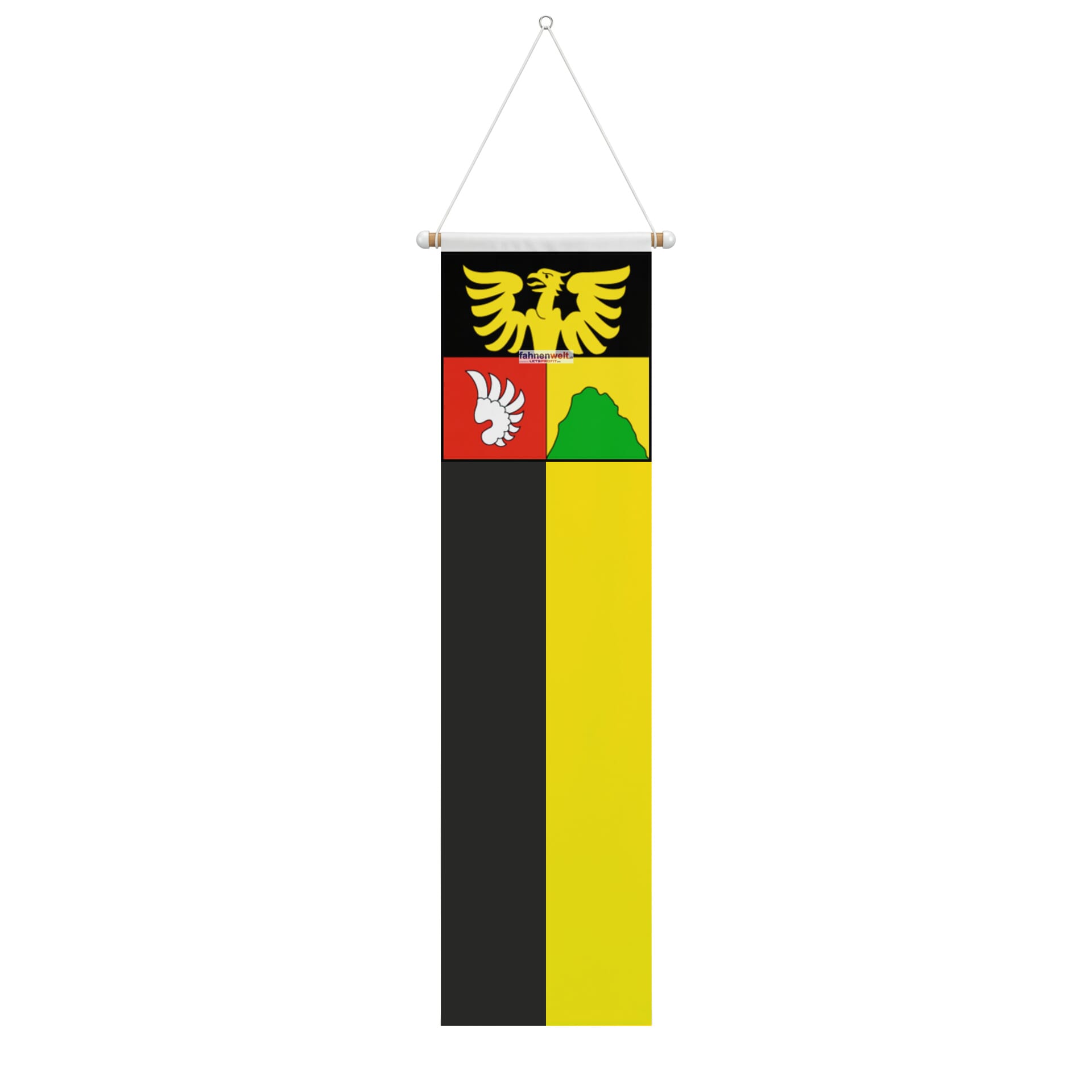 Fahne Gemeinde 1611 Le Cret Ehemalige Gemeinde (FR) | 30 x 30 cm und Gr&ouml;sser - Bild 2