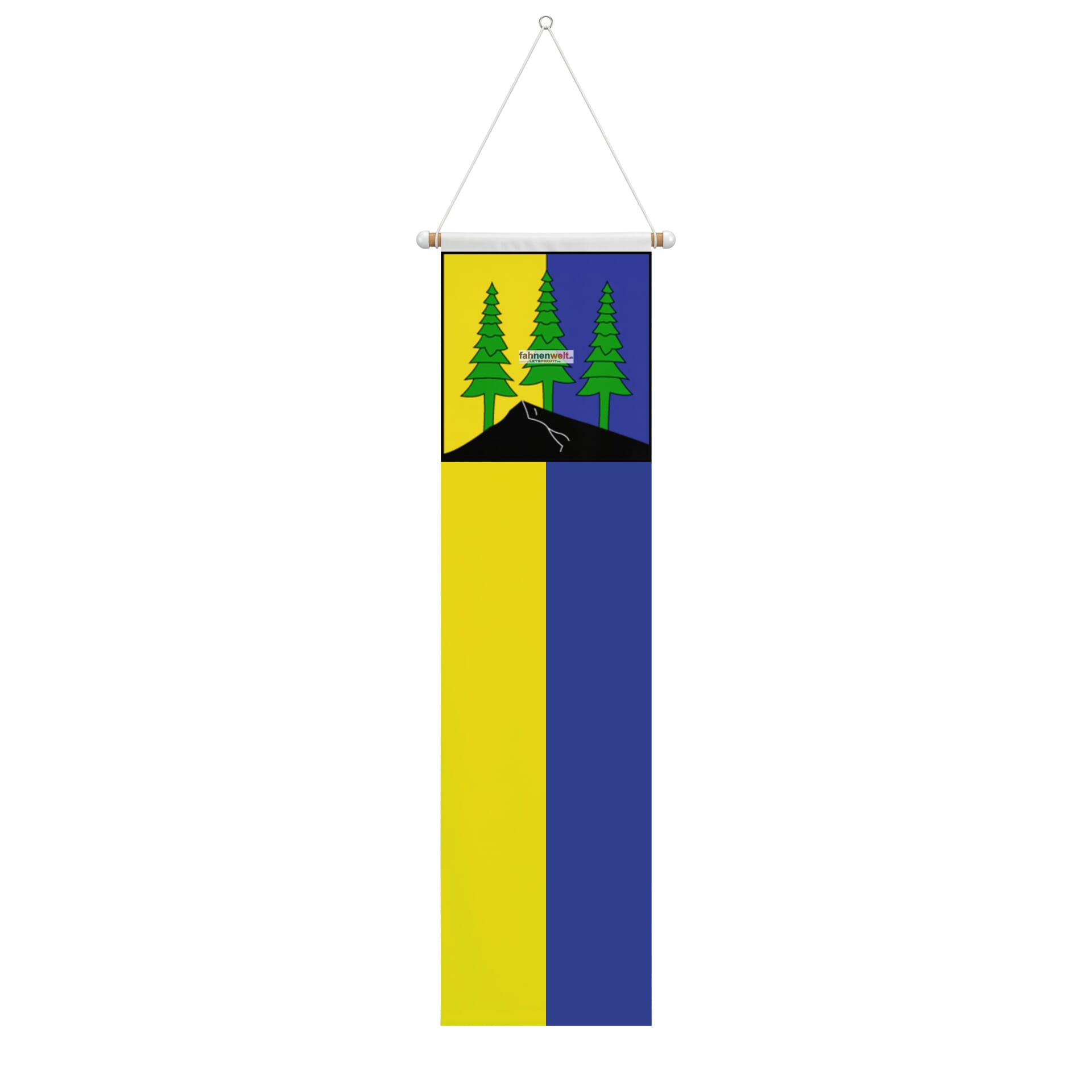 Fahne Gemeinde 1295 Mies (VD) | 30 x 30 cm und Gr&ouml;sser - Bild 2