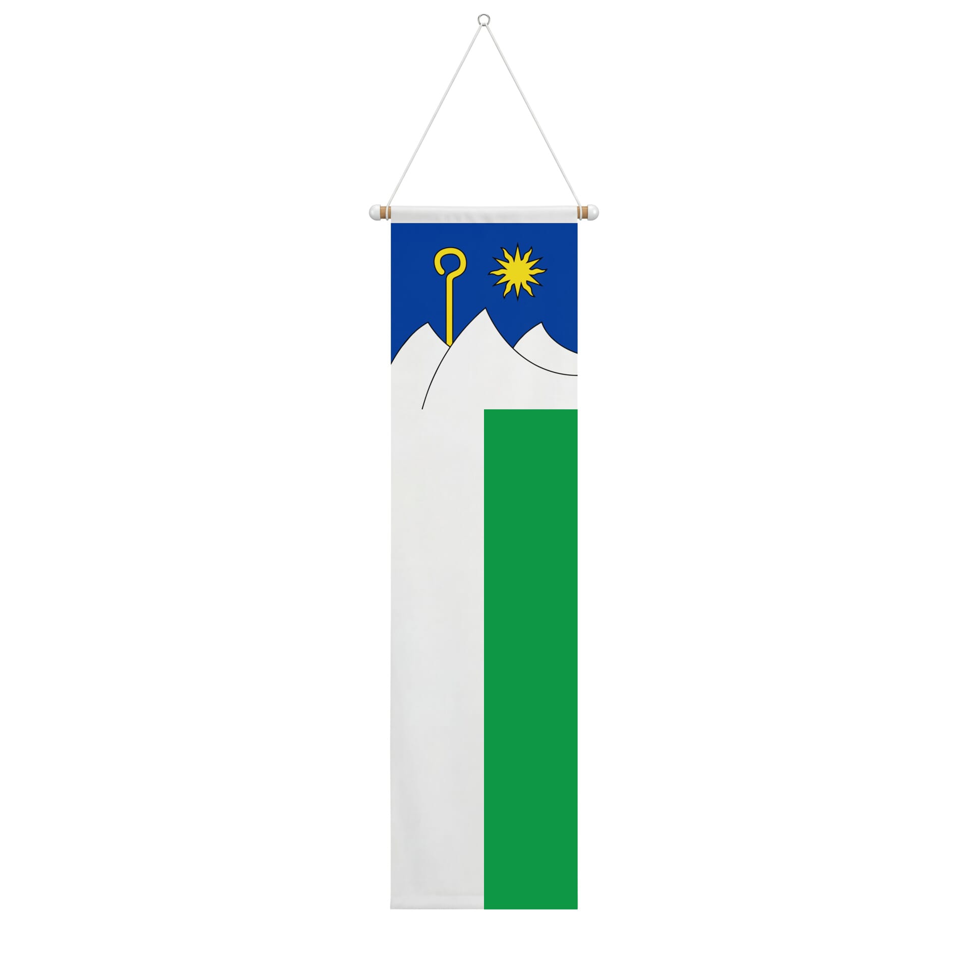 Fahne Gemeinde 3956 Guttet-Feschel (VS) | 30 x 30 cm und Gr&ouml;sser - Bild 3