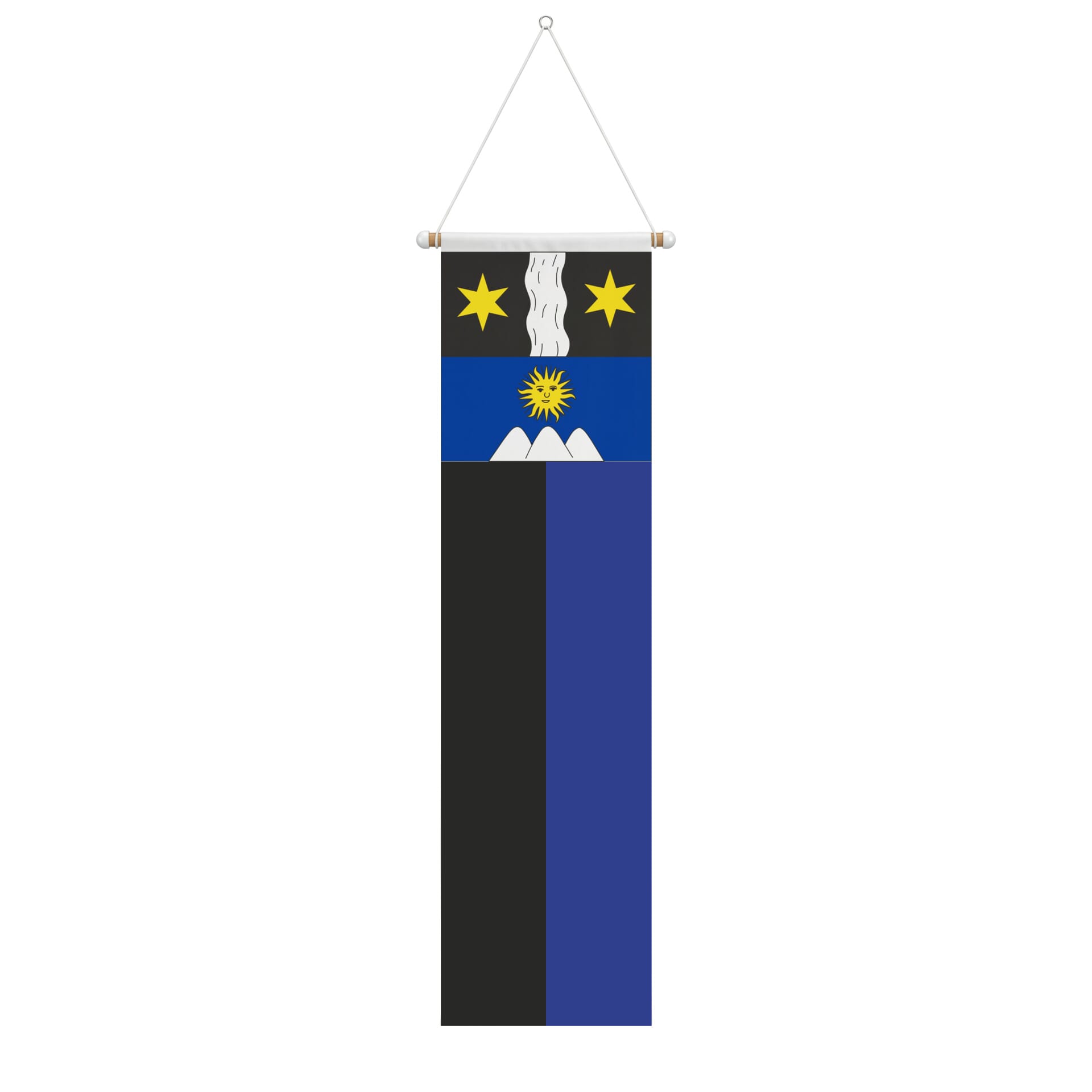 Fahne Gemeinde 3995 Ausserbinn Ehemalige Gemeinde (VS) | 30 x 30 cm und Gr&ouml;sser - Bild 2