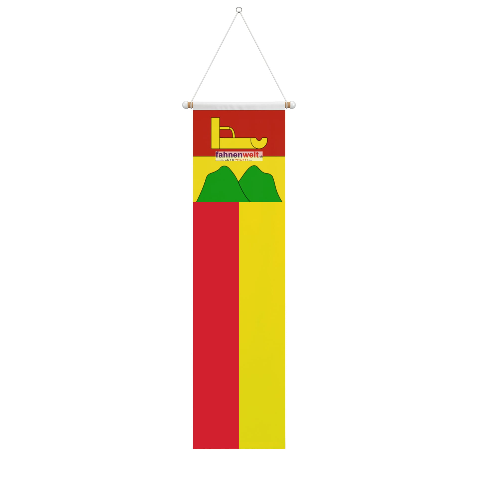 Fahne Gemeinde 3307 Brunnenthal Ehemalige Gemeinde (SO) | 30 x 30 cm und Gr&ouml;sser - Bild 2