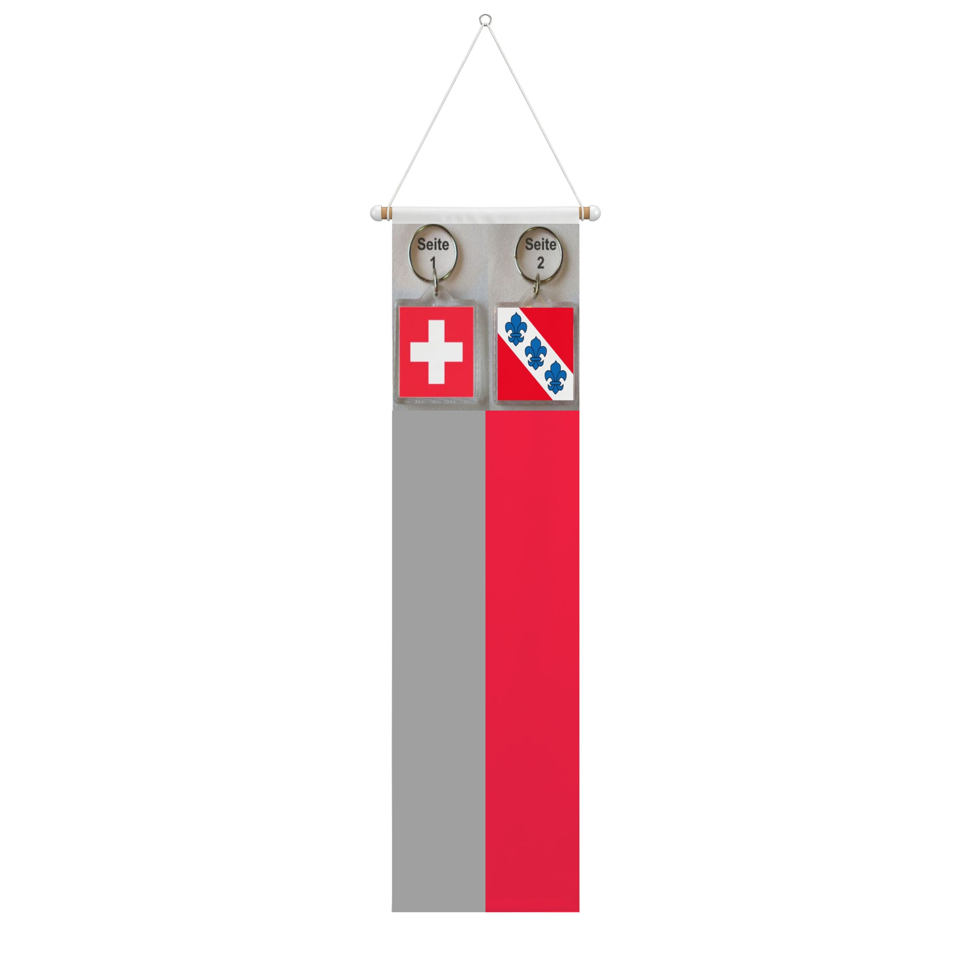 Schl&uuml;sselanh&auml;nger Ihrer Wunschgemeinde | 40 x 40 mm mit diversen Motiven - Bild 2