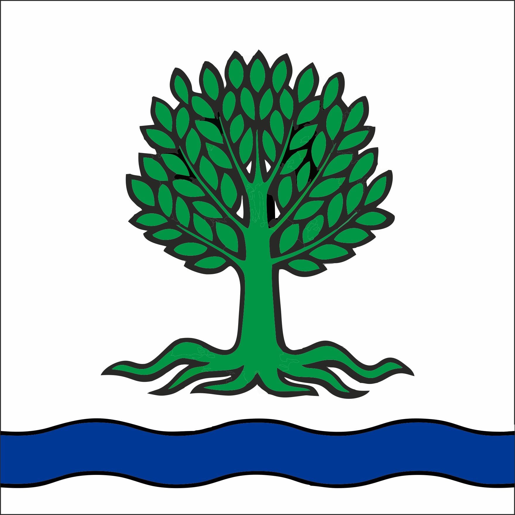Fahne Gemeinde 5624 B&uuml;nzen (AG) | 30 x 30 cm und Gr&ouml;sser - Bild 1