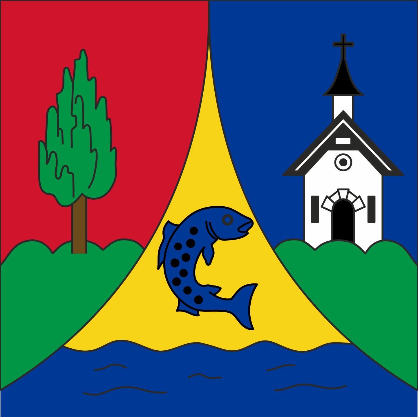 Fahne Gemeinde 3992 Bettmeralp (VS) | 30 x 30 cm und Gr&ouml;sser - Bild 1