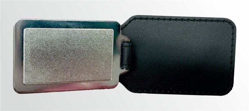 Cura&ccedil;ao Schl&uuml;sselanh&auml;nger aus Metall und Kunstleder | ca. 95 X 37 mm - Bild 3