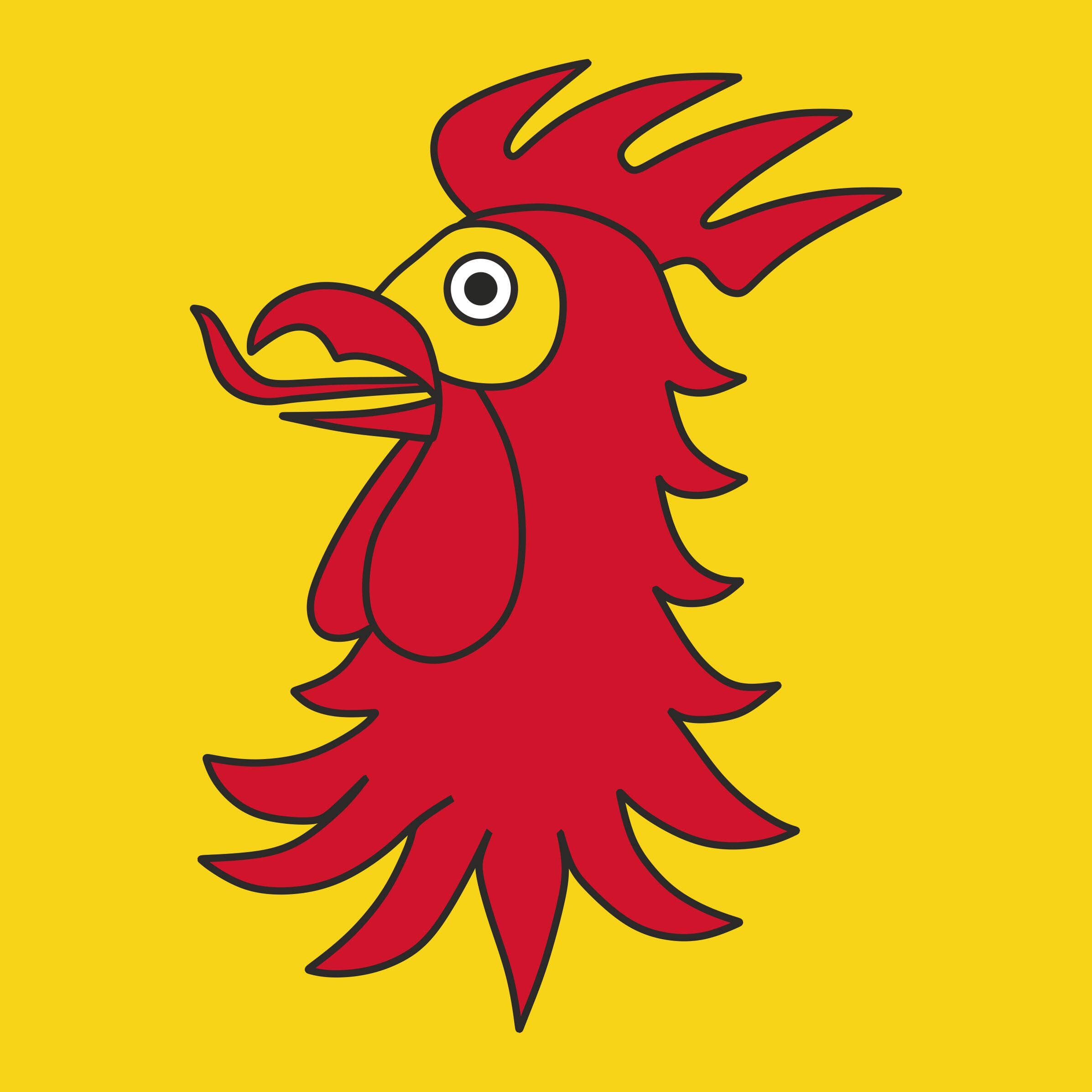 Fahne Gemeinde 2714 Les Genevez (JU) | 30 x 30 cm und Gr&ouml;sser - Bild 1