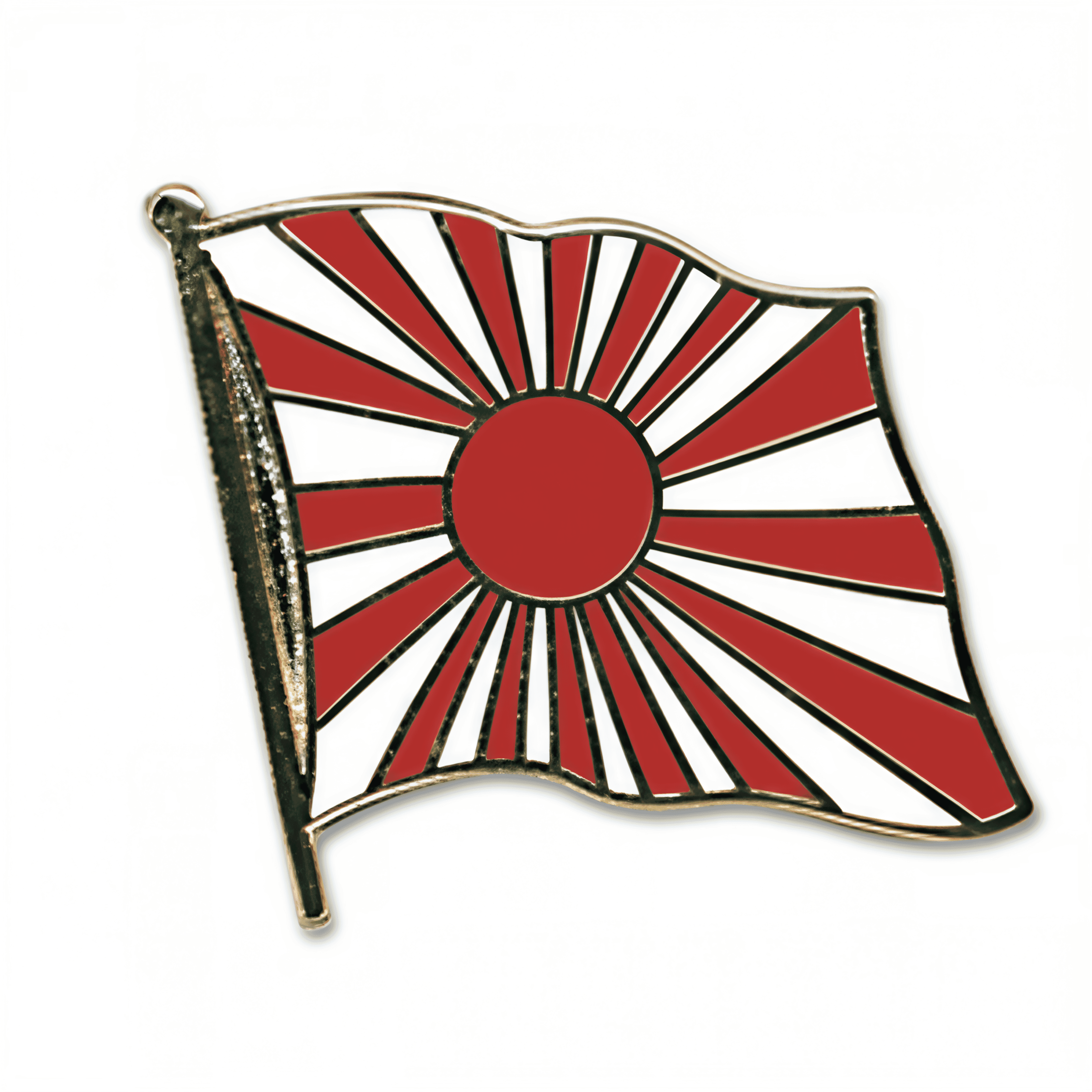 Flaggen Pin Japan Kriegsflagge geschwungen | ca. 20 mm - Bild 1