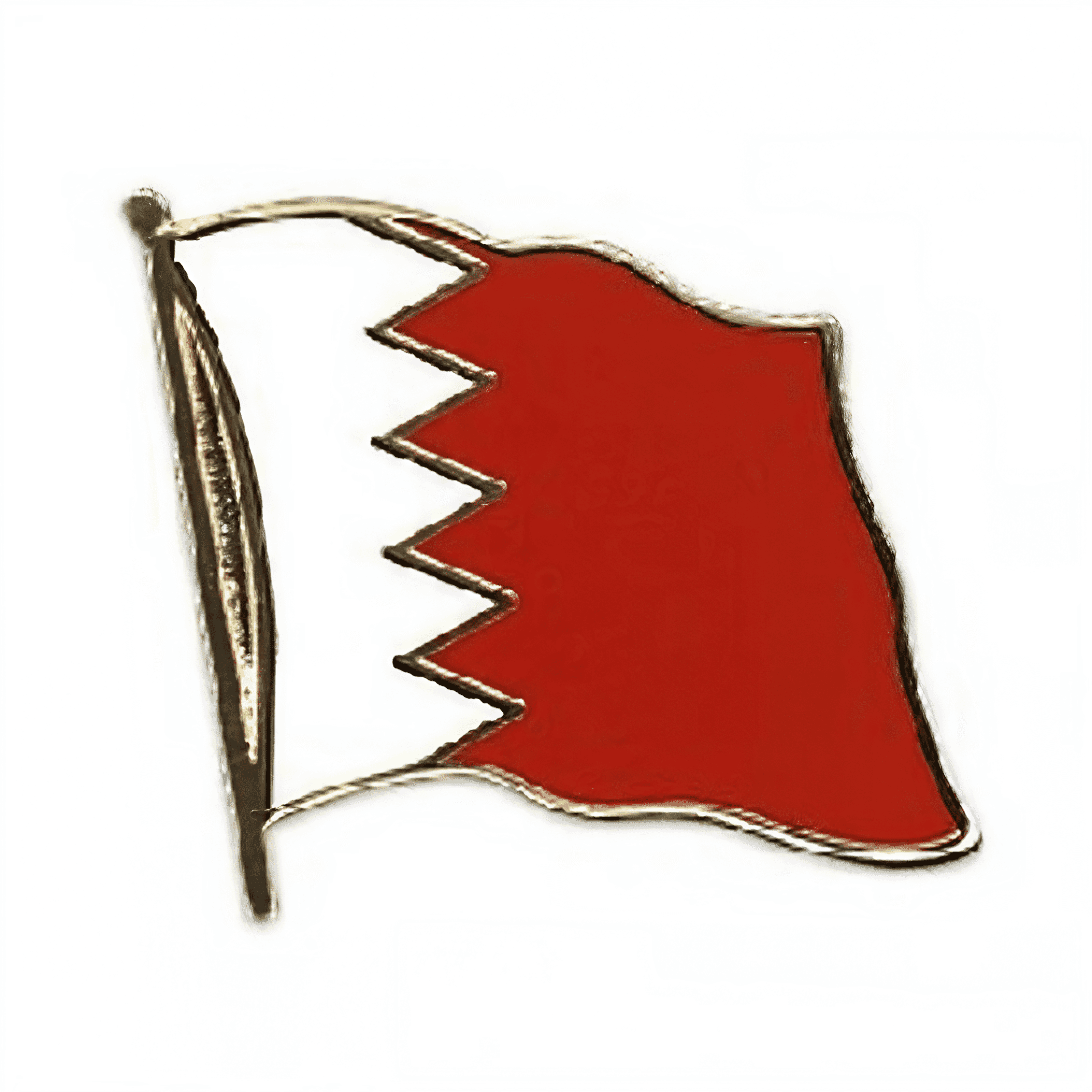 Flaggen Pin Bahrain geschwungen | ca. 20 mm - Bild 1
