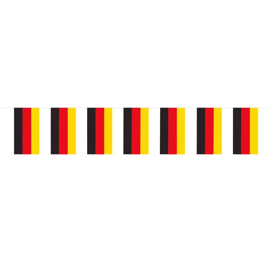Fahnenkette Deutschland gedruckt aus Papier | 20 Fahnen 12 x 24 cm 5 m lang - Bild 1