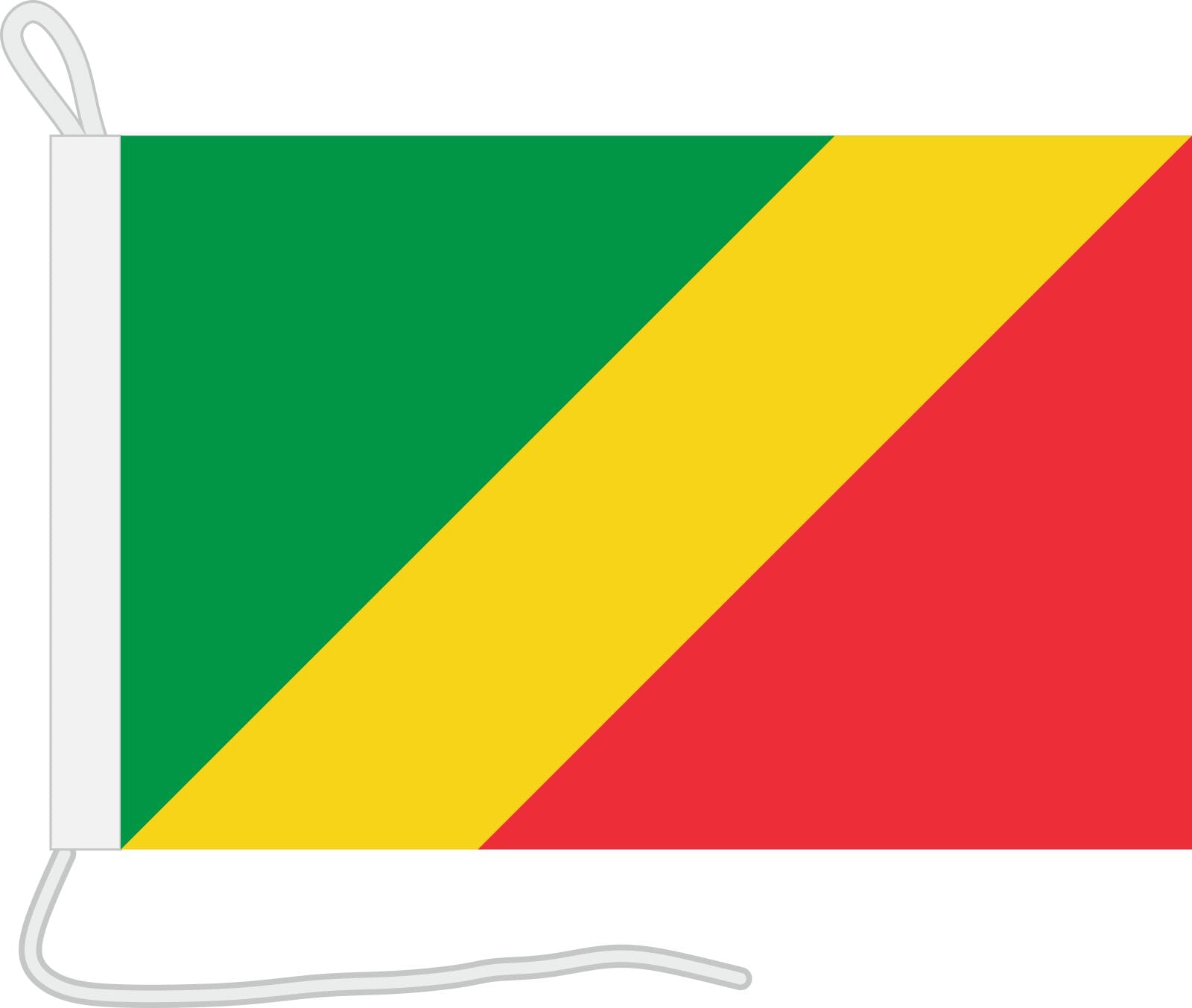 Bootsfahne Kongo-Brazzaville Republik | 30 x 45 cm - Bild 1