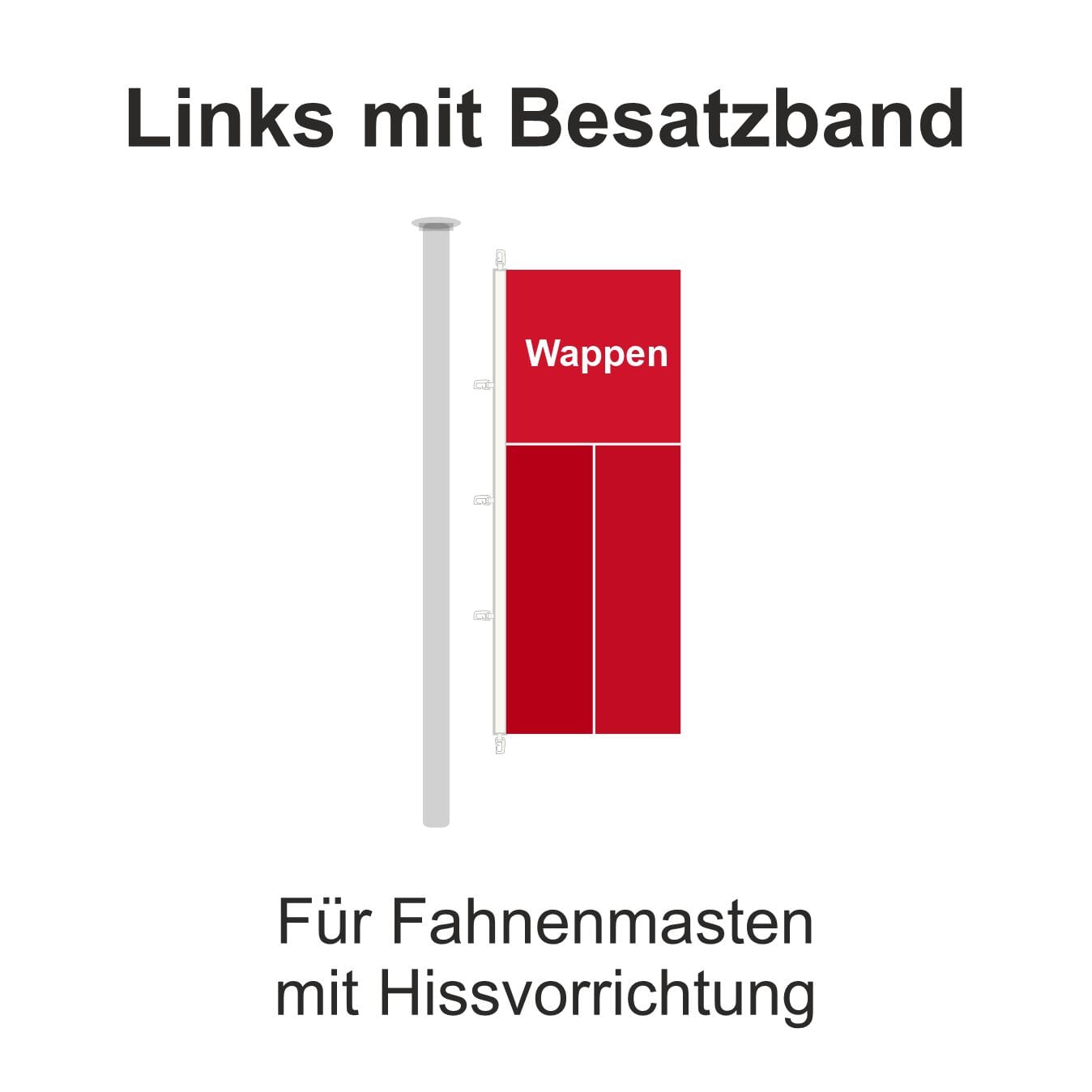 Fahne Gemeinde 2735 Champoz (BE) | 30 x 30 cm und Gr&ouml;sser - Bild 5