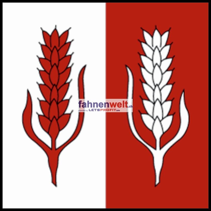 Fahne Gemeinde 1329 Bretonni&egrave;res (VD) | 30 x 30 cm und Gr&ouml;sser - Bild 1