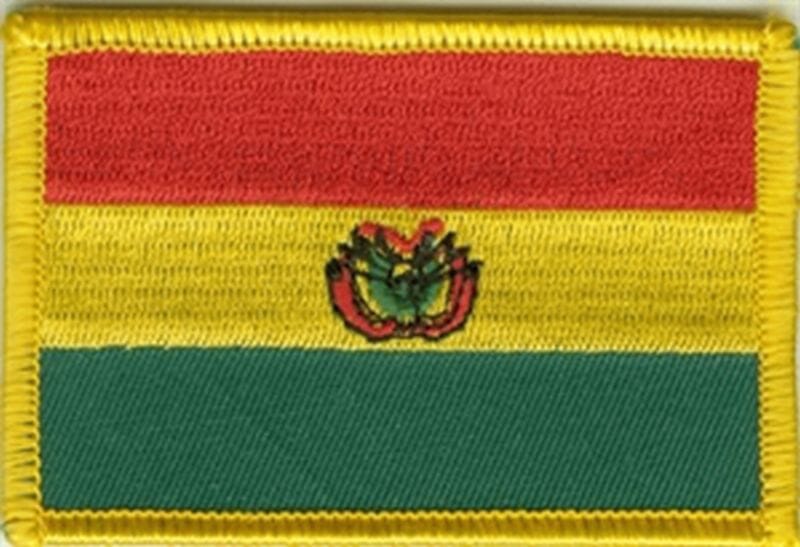 Patch Sticker zum aufb&uuml;geln Bolivien | 5.5 x 9 cm - Bild 1