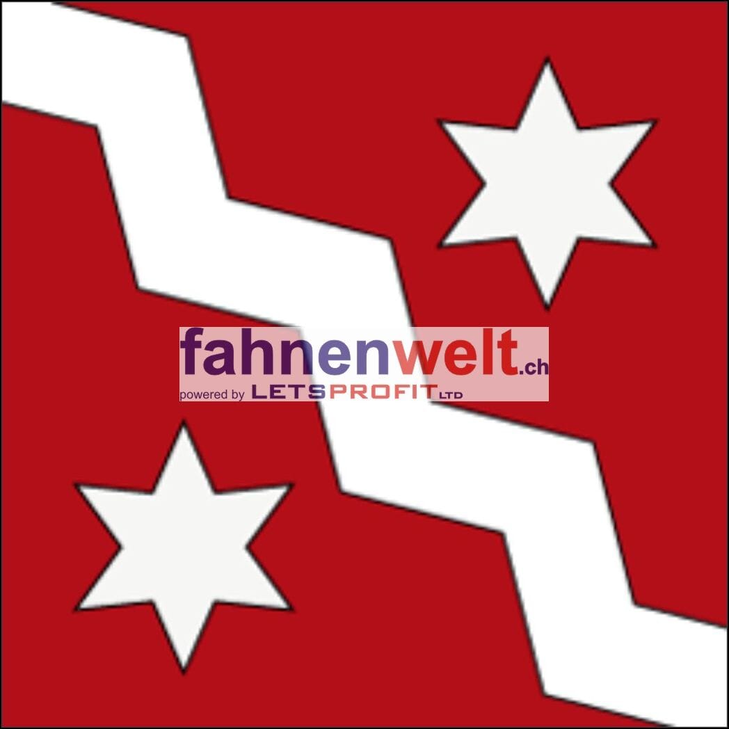 Fahne Gemeinde 3673 Ausserbirrmoos Ehemalige Gemeinde (BE) | 30 x 30 cm und Gr&ouml;sser - Bild 1