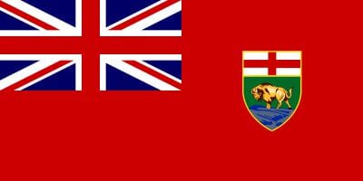 Manitoba Fahne gedruckt | 90 x 150 cm - Bild 1