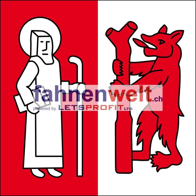 Fahne Gemeinde 4612 Wangen bei Olten (SO) | 30 x 30 cm und Gr&ouml;sser - Bild 1