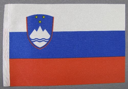 Slowenien Tisch-Fahne DeLuxe ohne St&auml;nder | 15.5 x 24 cm - Bild 2