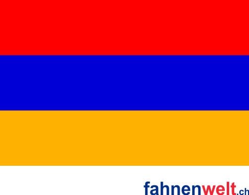 Armenien Hissfahne gedruckt im Querformat | 90 x 150 cm - Bild 1