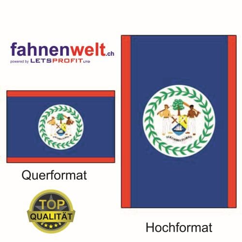 Belize Fahne aus Multi-Flag im Hoch- und Querformat | diverse Gr&ouml;ssen - Bild 1