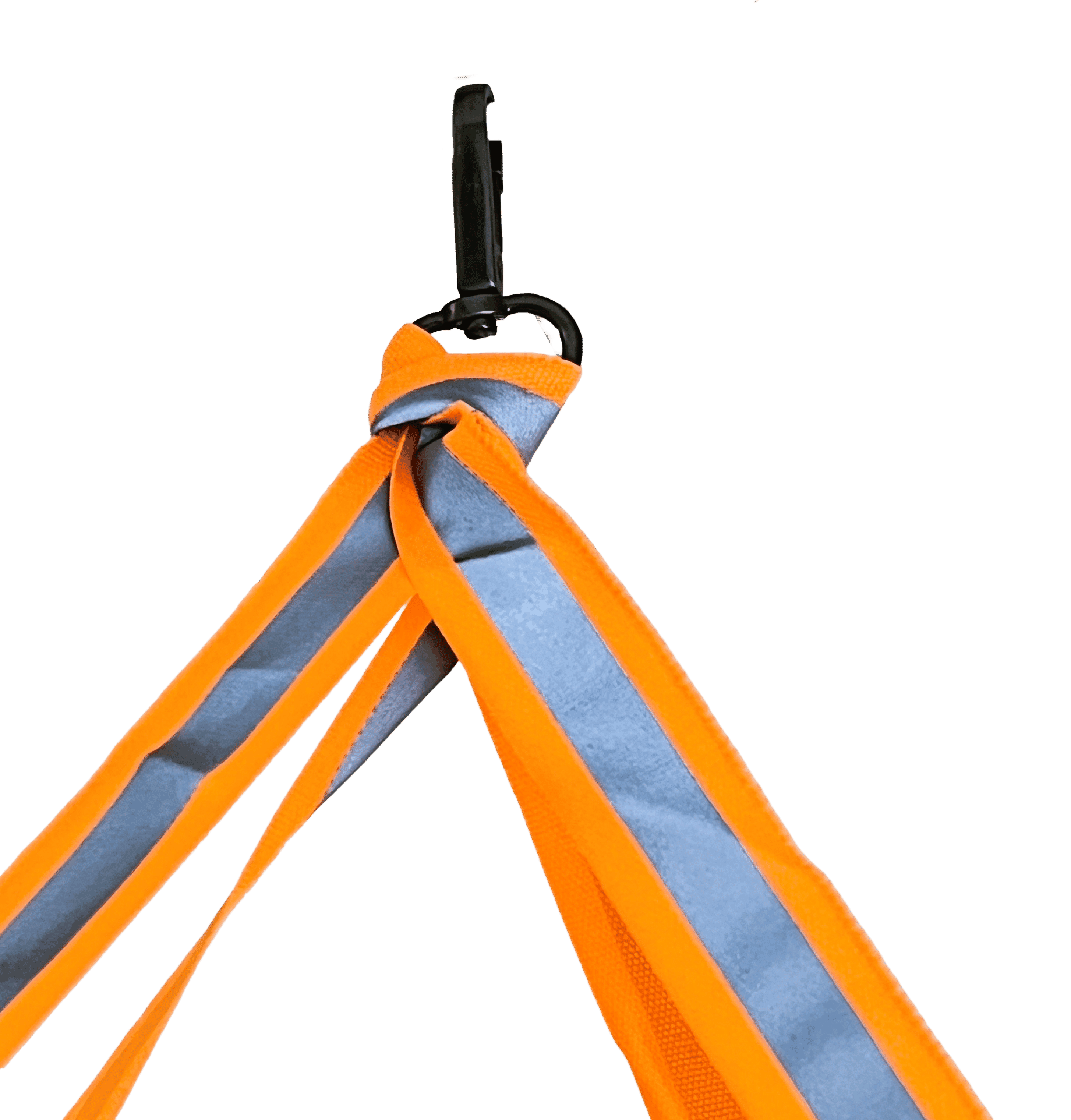 Windsack orange mit Reflexstreifen aus Nylongewebe | 80 cm lang &Oslash; 24 cm - Bild 2