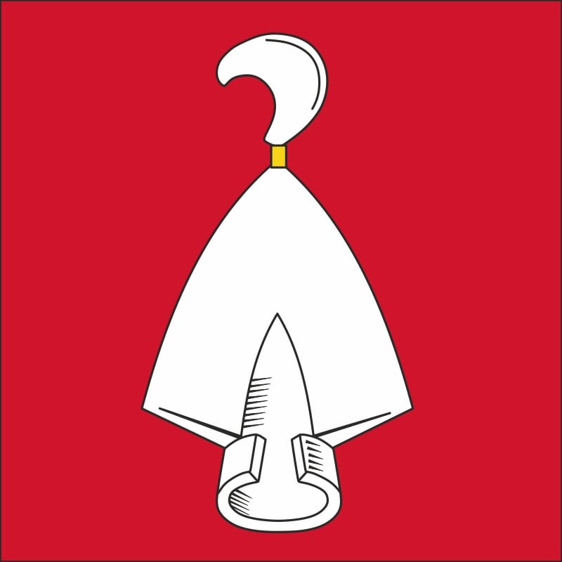 Fahne Gemeinde 8218 Osterfingen Ehemalige Gemeinde (SH) | 30 x 30 cm und Gr&ouml;sser - Bild 1