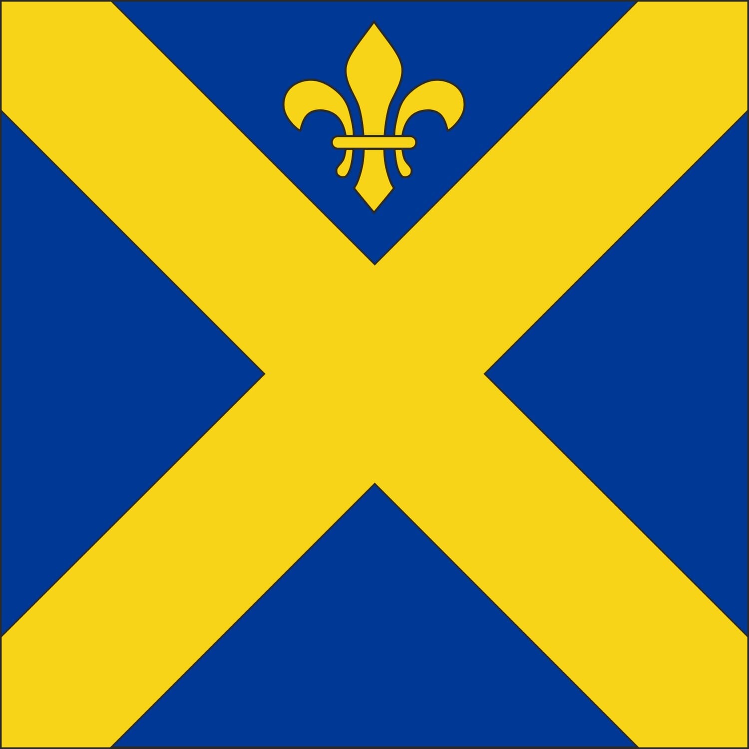 Fahne Gemeinde 2943 Vendlincourt (JU) | 30 x 30 cm und Gr&ouml;sser - Bild 1