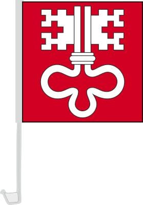 Autofahne / Autoflagge Nidwalden | 30 x 30 cm - Bild 1