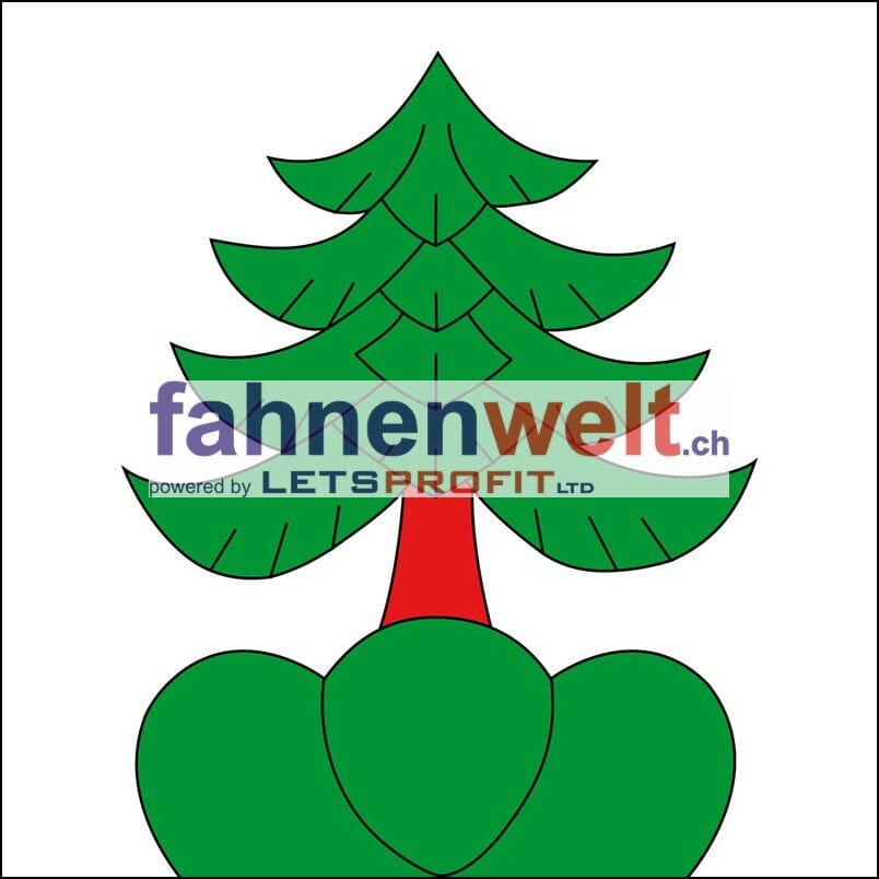 Fahne Gemeinde 2543 Lengnau (BE) | 30 x 30 cm und Gr&ouml;sser - Bild 1