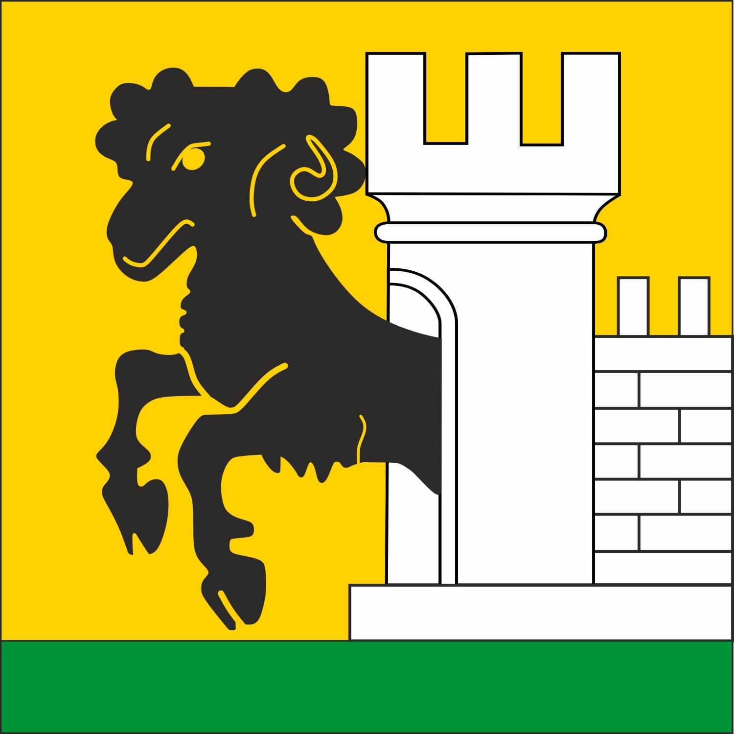 Fahne Gemeinde 8200 Schaffhausen (SH) | 30 x 30 cm und Gr&ouml;sser - Bild 1