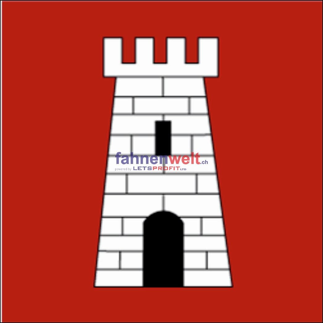 Fahne Gemeinde 6717 Torre Ehemalige Gemeinde (TI) | 30 x 30 cm und Gr&ouml;sser - Bild 1