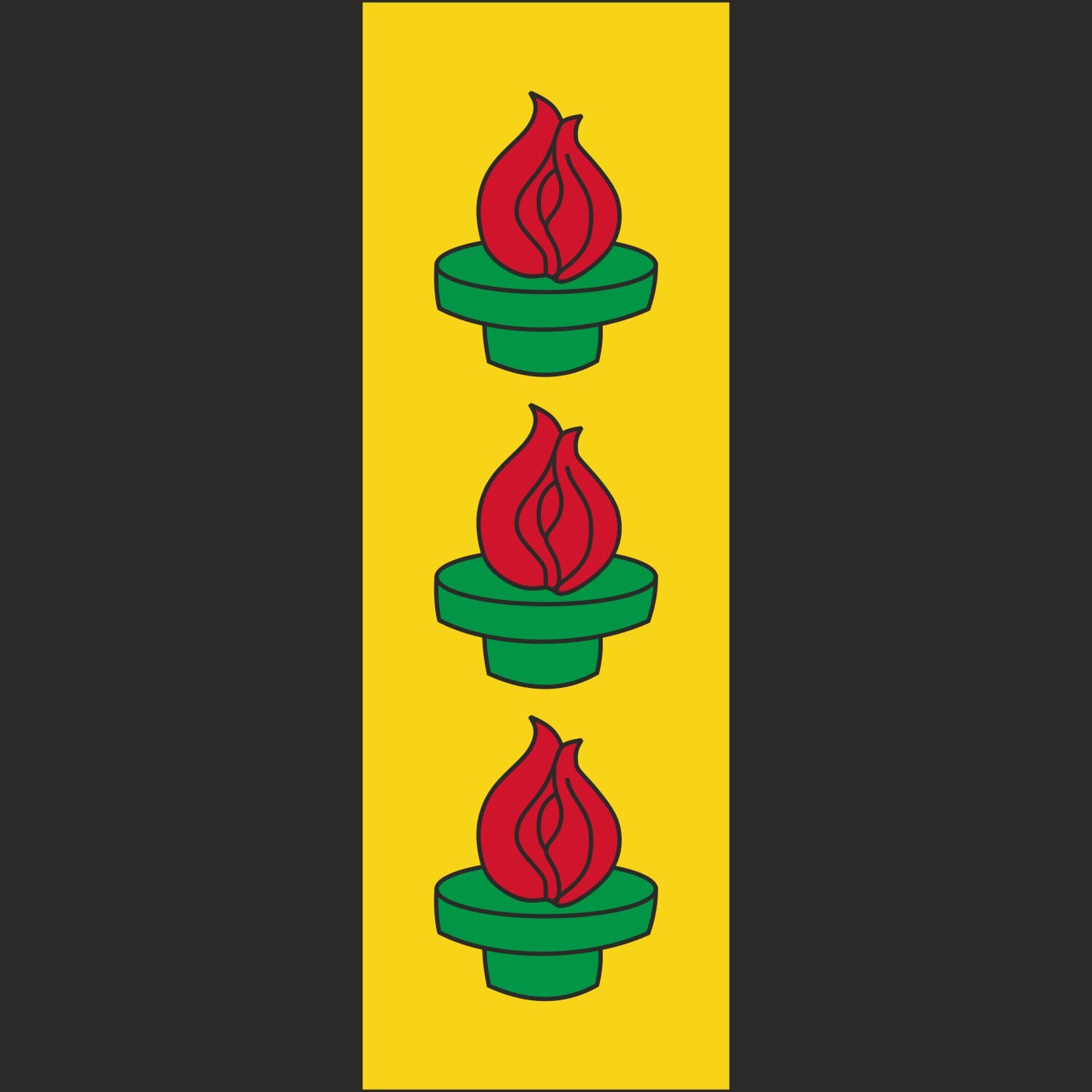 Fahne Gemeinde 8620 Wetzikon (ZH) | 30 x 30 cm und Gr&ouml;sser - Bild 1
