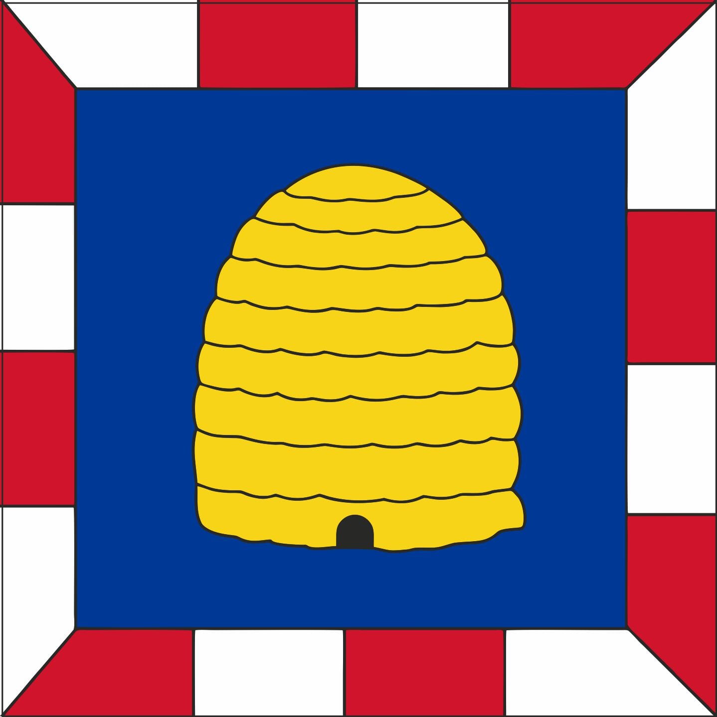 Fahne Gemeinde 1123 Aclens (VD) | 30 x 30 cm und Gr&ouml;sser - Bild 1