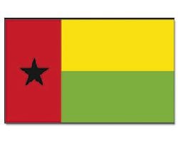 Guinea-Bissau Hissfahne gedruckt im Querformat | 90 x 150 cm - Bild 1