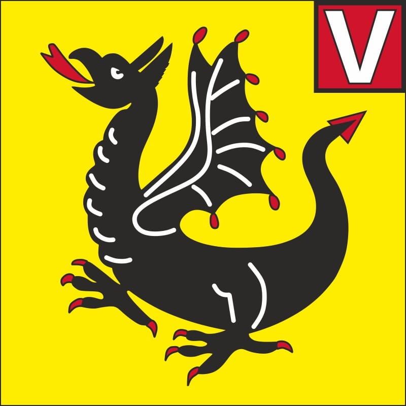 Fahne Gemeinde 7312 7315 V&auml;ttis ehemalige Gemeinde(SG) | 30 x 30 cm und Gr&ouml;sser - Bild 1