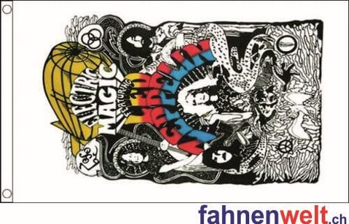 Led Zeppelin Fahne gedruckt | 90 x 150 cm - Bild 1