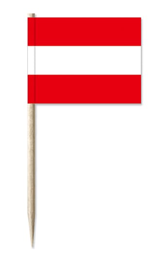 Fan-Set Oesterreich mit 2 Tischflaggen, 50 Mini-Fahnen, 10 Holzsockeln und Fahne 60 x 90 cm - Bild 3
