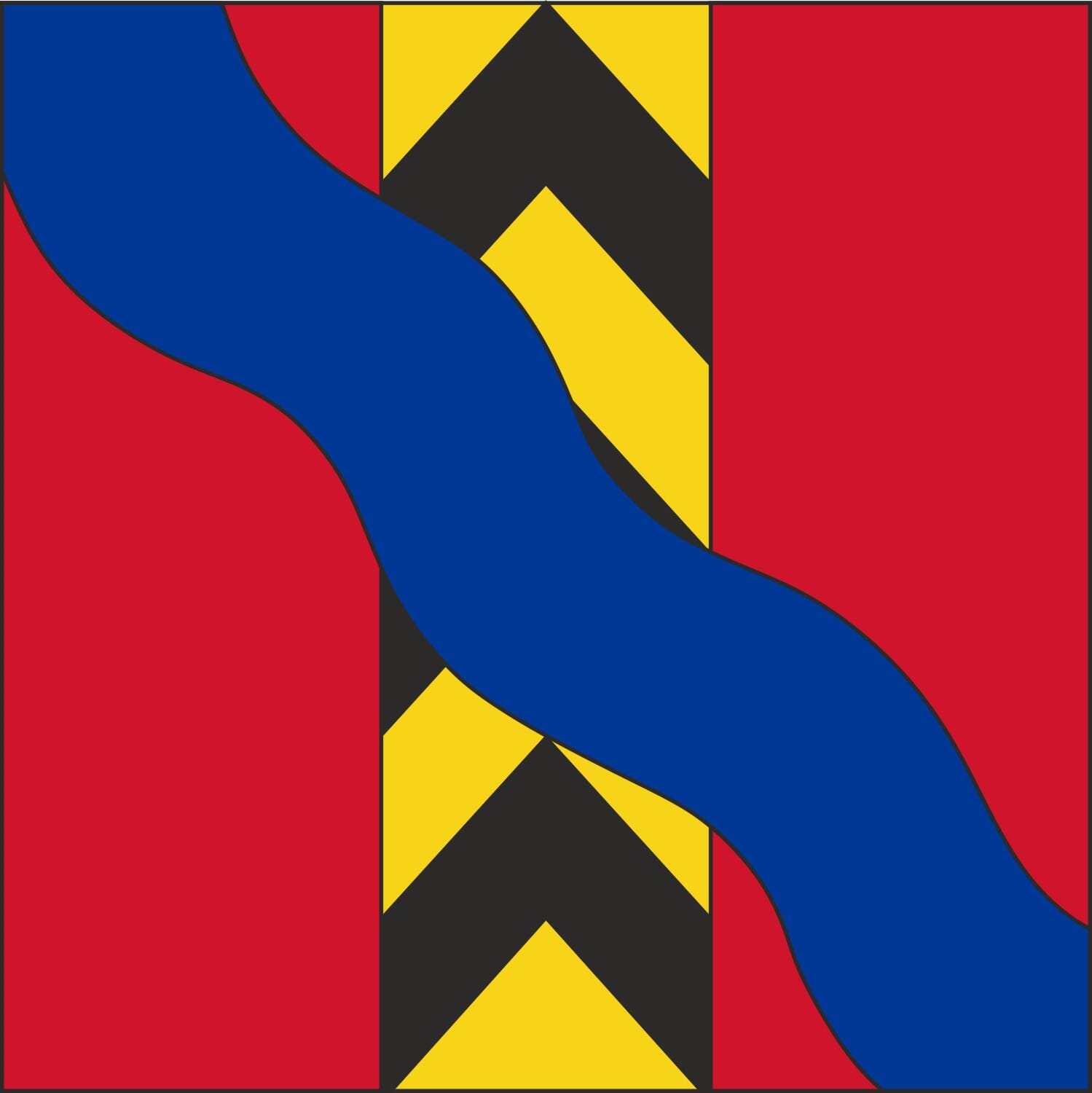 Fahne Gemeinde 3237 Br&uuml;ttelen (BE) | 30 x 30 cm und Gr&ouml;sser - Bild 1