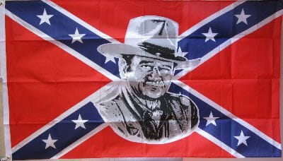 Rebel John Wayne Fahne gedruckt | 90 x 150 cm - Bild 1