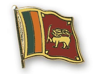 Flaggen Pin Sri Lanka geschwungen | ca. 20 mm - Bild 1