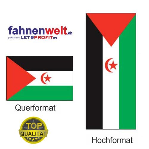 Westsahara Fahne aus Multi-Flag im Hoch- und Querformat | diverse Gr&ouml;ssen - Bild 1