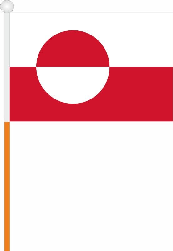 Gr&ouml;nland Fahne / Flagge am Stab | 30 x 45 cm - Bild 1