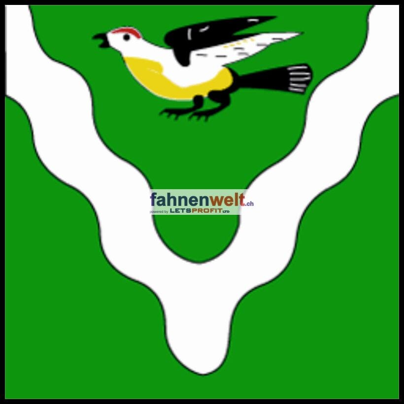 Fahne Gemeinde 1261 Burtigny (VD) | 30 x 30 cm und Gr&ouml;sser - Bild 1